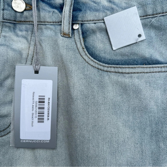 CERNUCCI RELAXED FIT BLEACH
WASH MENS JEANS 34 NEW - Picture 7 of 12